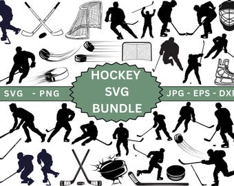 Hockeyspieler-Svg-Bundle, digitale Hockeyspieler-Dateien für Cricut, Hockey Mama geschnitten, Hockey-Helm-Svg, Monogramm geteilter Hockeyschläger, Hockey-Png