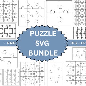 Puzzle Svg Templates,Puzzle Cut template,Jigsaw Puzzle Svg,Puzzle Pieces,Laser Cut Puzzle Svg,Puzzle Cutting Files,Glowforge Puzzle files