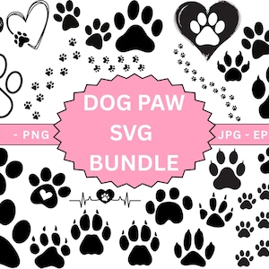 Paw Print Svg,Heart Paw svg Bundle,Dog Paw SVG,Animal Paw Svg,Dog Paw Transparent,Dog Paw Vector,Dog Paw Cut File For Cricut