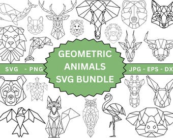 Geometric Animal SVG,Polygon animals Svg,Animal Clipart,Animal Drawing Svg,Minimalist Animal Svg,Animal tattoo Svg,Animal Zentangle Svg