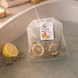 Herbal Bath Tea Set Mint Citrus Pine Chamomile Spa Self Care Gift