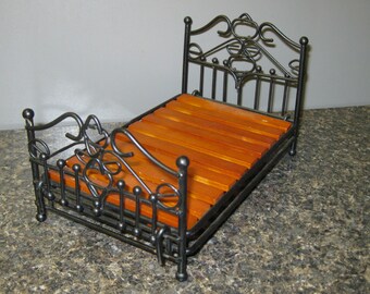 vintage metal doll bed
