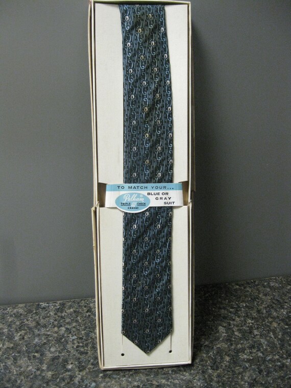 Vintage 1960's Men's Pelham Triple Check Cravat T… - image 9