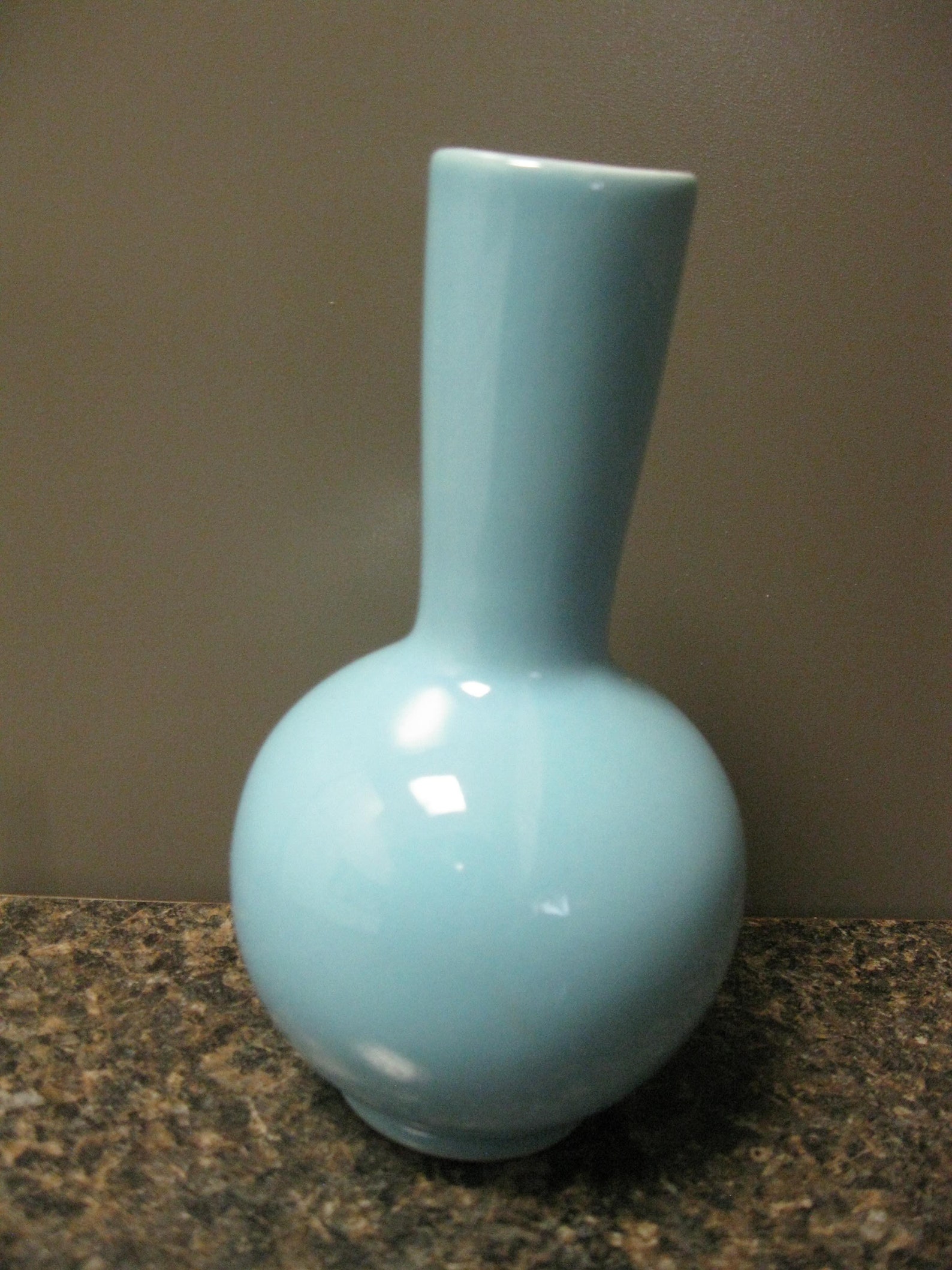 Vintage Blue Floral Porcelain Bud Vase. Hand Painted. Measures Etsy