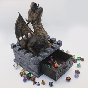 Dragon's Keep Dice Tower - Mittelalterlicher Dice-Tower & Aufbewahrung