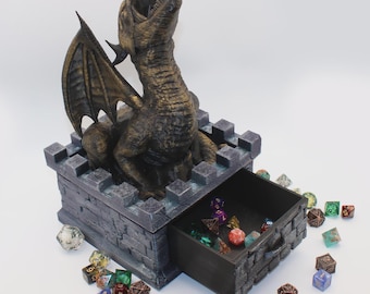 Dragon's Keep Dice Tower - Medieval Dice Tower & Storage