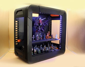 Acrylic Miniature Display Case Focus Skin - for tabletop and large figures