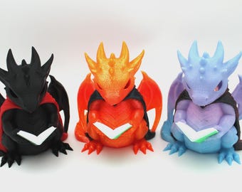 Reading Dragon Lantern with LED Lighting