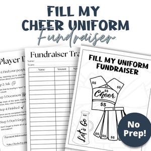 Cheer Fundraiser Cheer Uniform Cheerleading Fundraiser Dance Fundraiser Templates Sports Fundraiser Fill My Uniform Fill My Megaphone