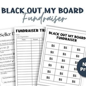 Clear the Board Fundraising Template Fundraiser Form Nonprofit Fundraising Ideas Sponsor My Season Pick a Square Fundraising Squares
