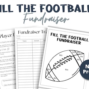 Football Fundraiser Template Football Fundraiser Football Fill my Football Flyer Template Football Board Football Mom Football Poster