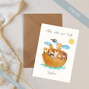 Karte Taufe Alles Liebe. Personalisierbare Karte. Digitaler Download. Taufe. Glückwünsche. Baby. Lastminute. print@home