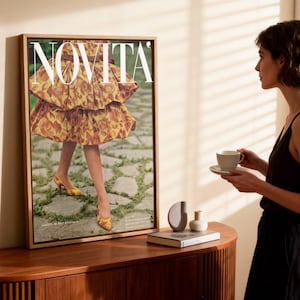 Nueva portada de arte mural de 1958-08, Jole Veneziani, jpeg, descarga digital vintage, decoración retro del hogar de los años 50