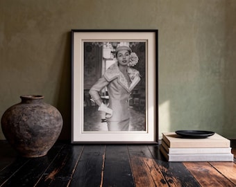 50s Wall Art Fashion Jole Veneziani jpeg vintage digital download Retro home decoration