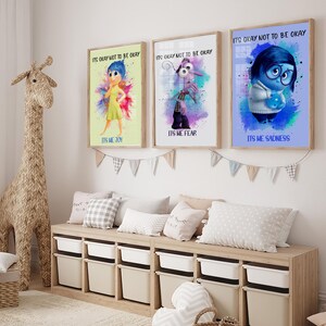 Set of 3 bundle of Emotions It’s Okay Not to be Okay, Anger Joy Sadness Embarrassment Anxiety, Envy, Cartoon Emotions Friends, download