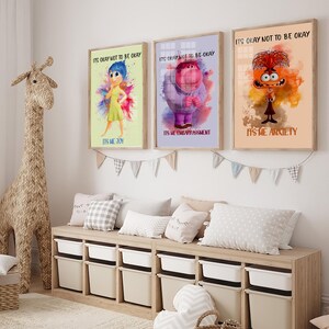 Set of 3 bundle of Emotions It’s Okay Not to be Okay, Anger Joy Sadness Embarrassment Anxiety, Envy, Cartoon Emotions Friends, download