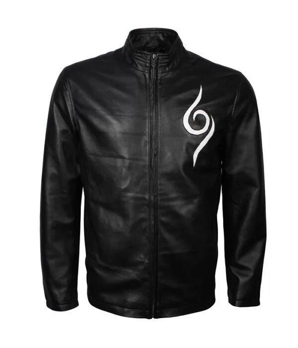 Naruto ANBU Black Ops Leather Jacket – Cosplay Costume Harajuku