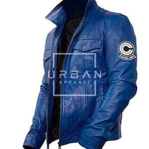 Costume Cosplay Dragon Ball Z fait main avec veste en cuir, veste de costume d'Halloween. Cadeau pour lui/elle