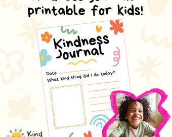 Printable Kindness Journal for Kids | Daily Kindness Activity | Classroom, Homeschool & SEL Worksheet