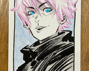 Satoru Gojo from Jujutsu Kaisen, original art by Ron Chan