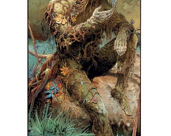 Swamp Thing print by Steve Lieber