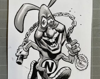 The Noid, original art by Lukas Ketner.