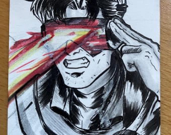 AedanDraws sketchcard of Cyclops
