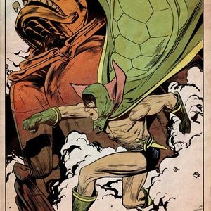 Green Turtle, First Asian-American Superhero Poster by Steve Lieber image 1