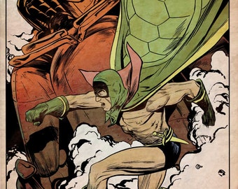 Green Turtle, First Asian-American Superhero Poster by Steve Lieber