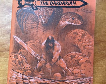Conan the Barbarian drawn by Mark Molchan on a blank variant sketch cover
