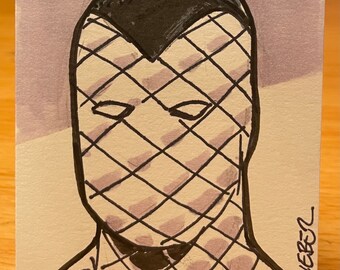 Shocker sketchcard by Steve Lieber