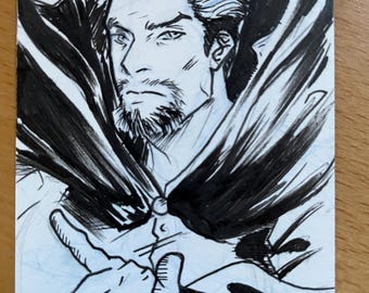 AedanDraws sketchcard of Doctor Strange