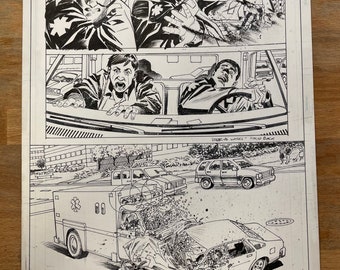 Original art by Steve Lieber & Jesse Hamm. Marvel’s Civil War:Frontline.