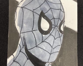 Spider-man sketchcard by Steve Lieber
