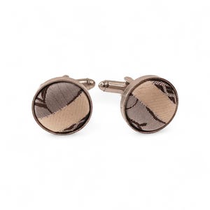 Cufflinks, Cuff Links, Vintage, Mid-Century, SWANK Gold Tone Etched Stars Space Age, Center Ruby Crystal, Oval, Shiny, Minimal Wear, Formal