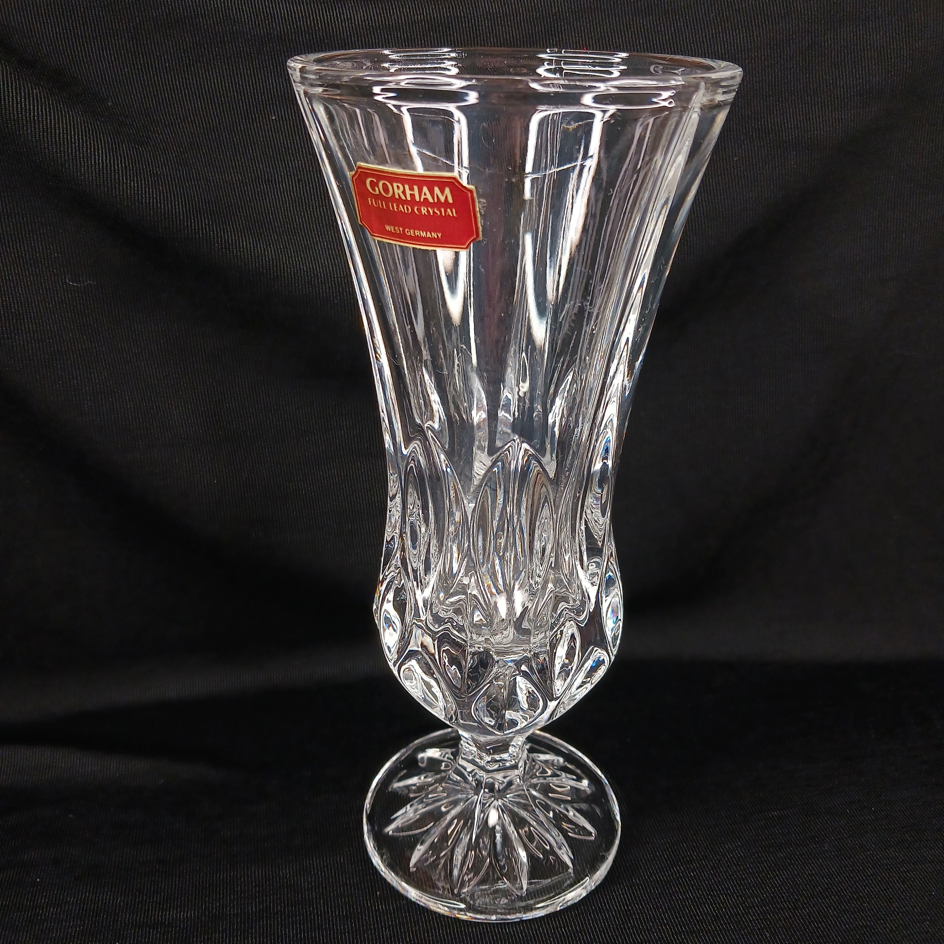 Vintage GORHAM Full Lead Crystal West Germany Label LADY ANNE Etsy