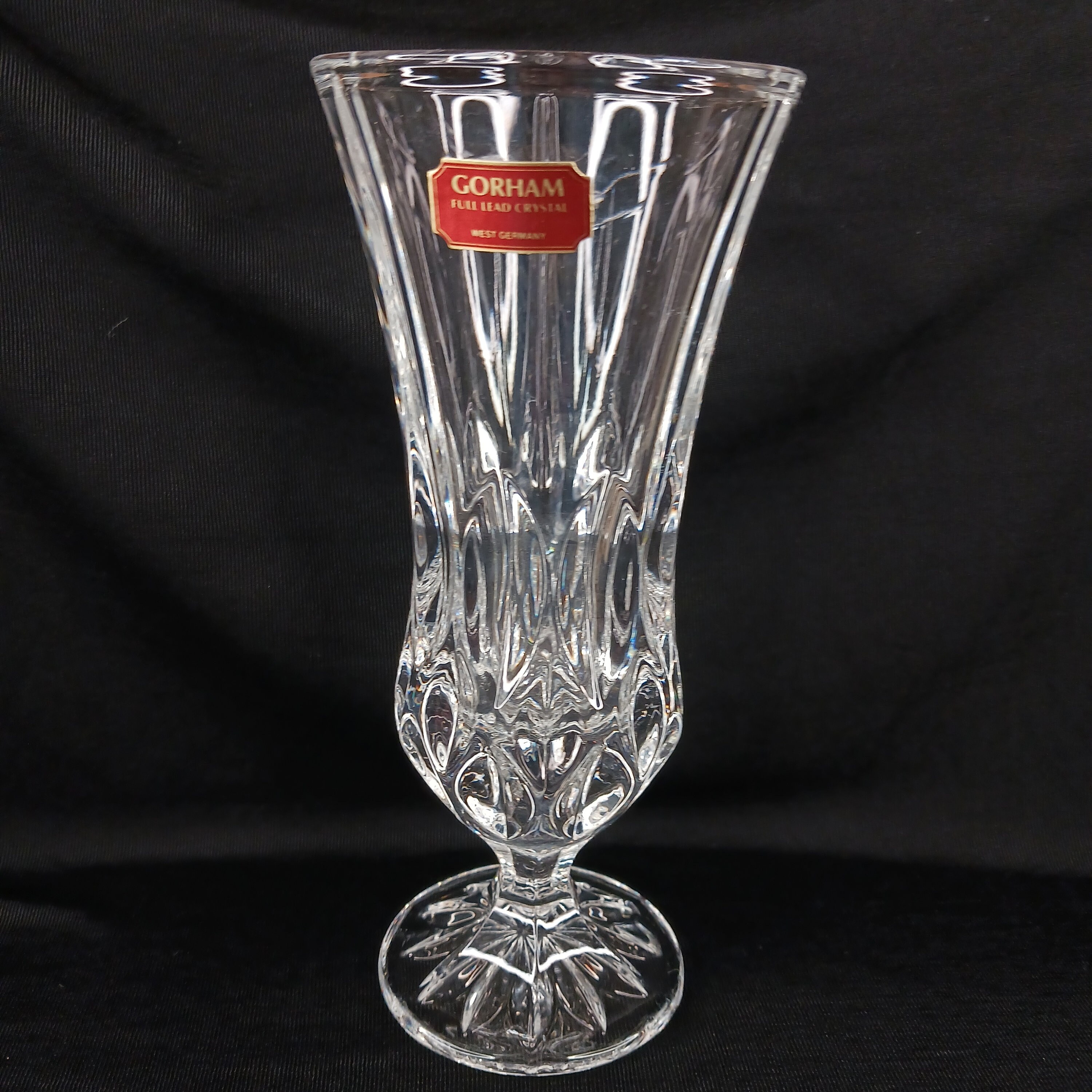 Vintage GORHAM Full Lead Crystal West Germany Label LADY ANNE Etsy