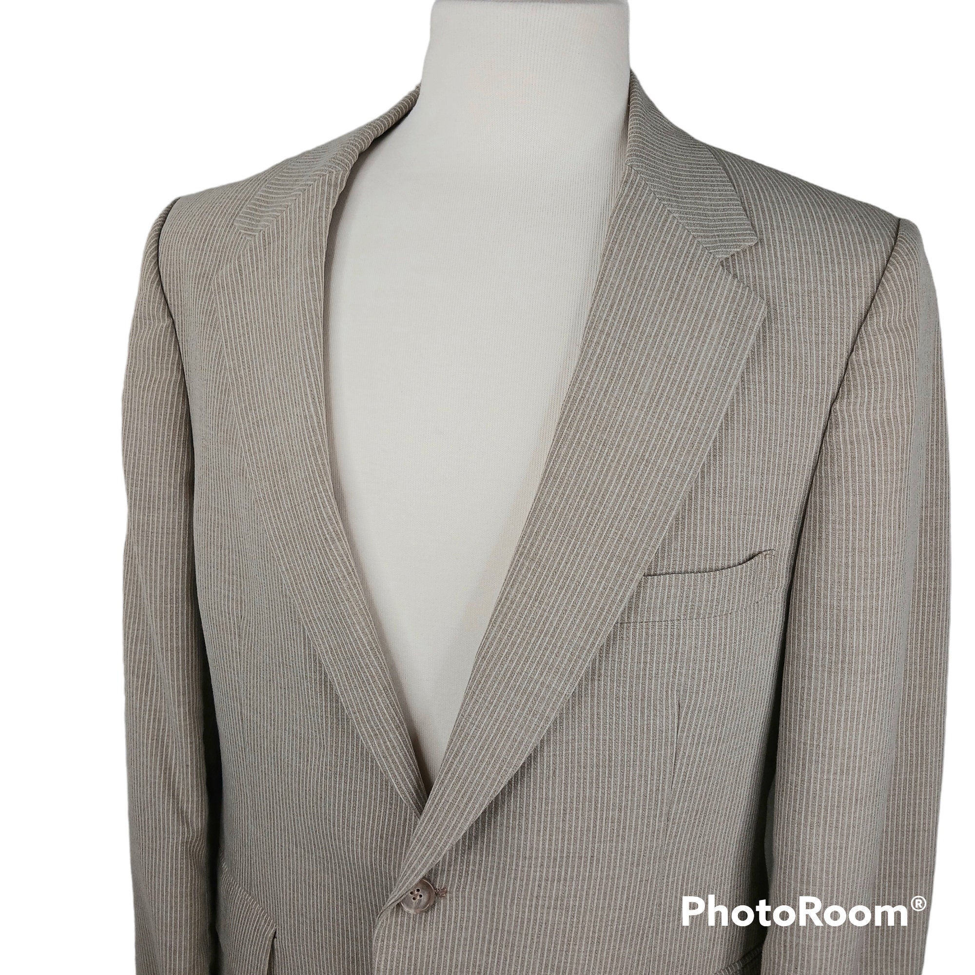 VTG Nate's Vermont Custom Sport Coat Tan White 1/2 Lining Etsy