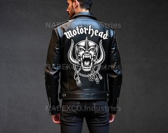 パンクスタッズロッカーレザージャケット、モーターバイクスチーム