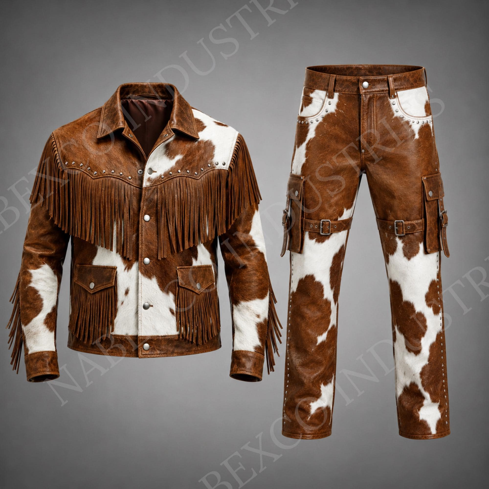 Cow print pants cowboy - Etsy 日本