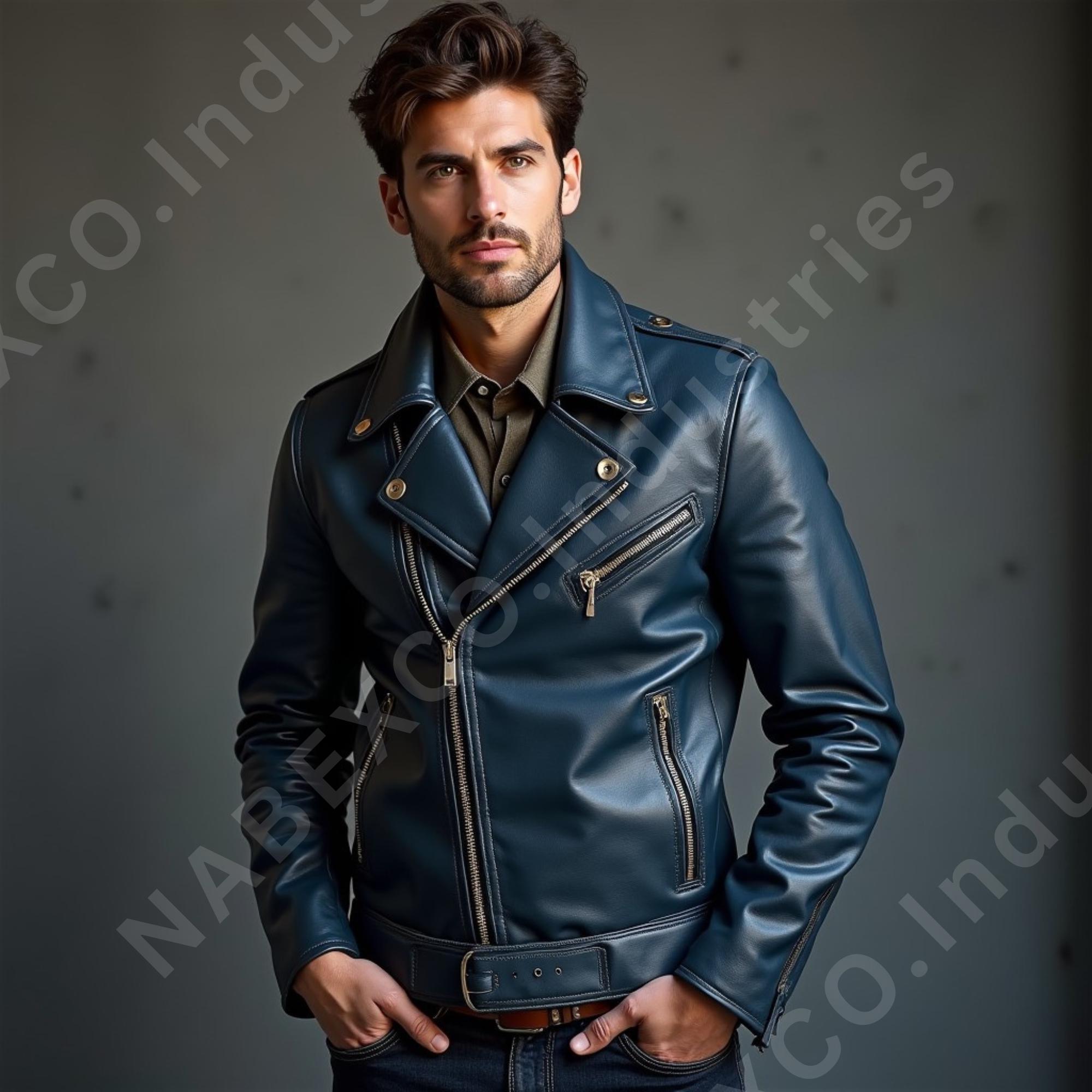 Leather Jacket Harro - Etsy