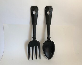 Fork and spoon wall art | Etsy
