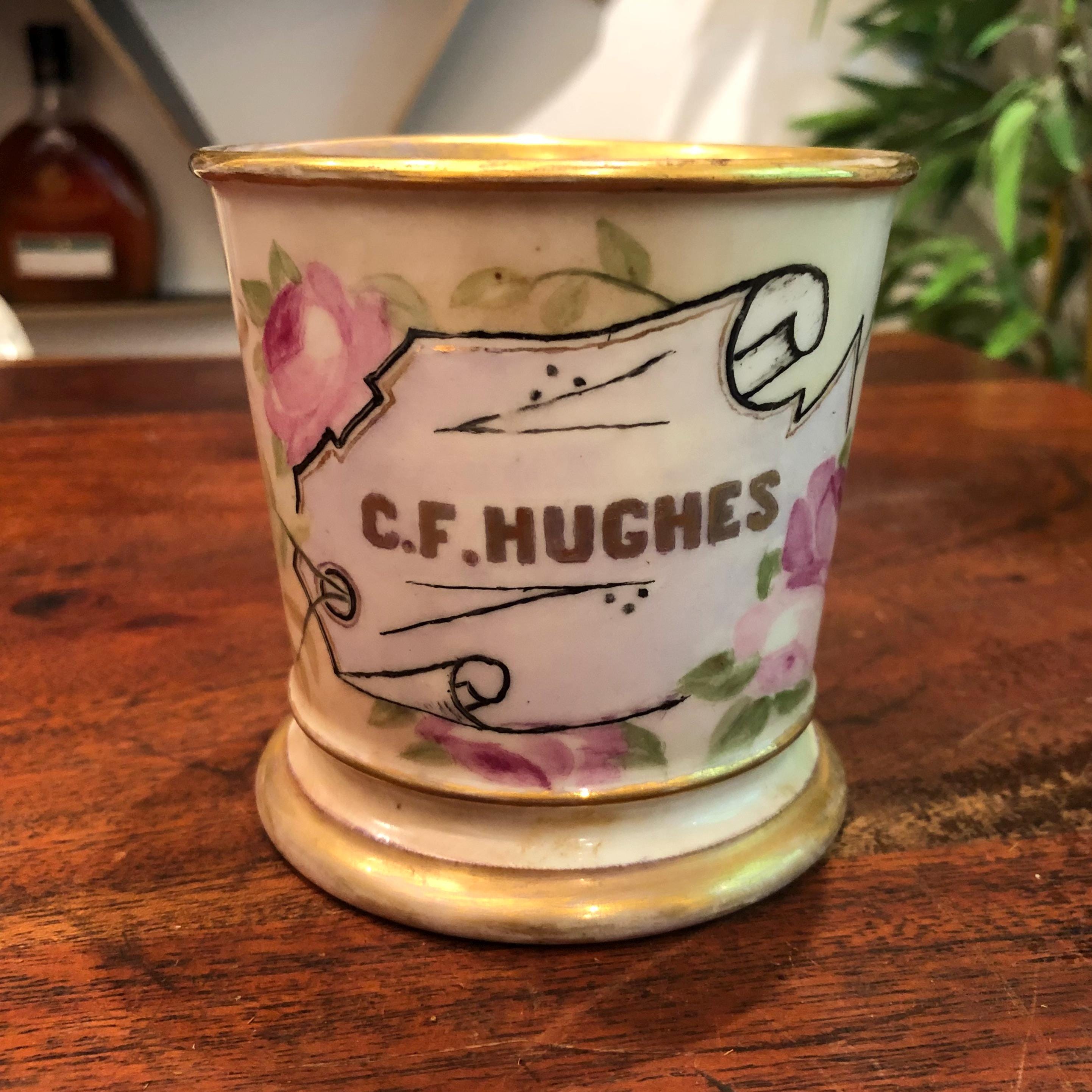 Antique 1900s French Hand Painted Porcelain Limoges C.F. HUGHES