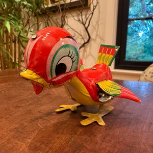 Tin Windup Bird - Etsy