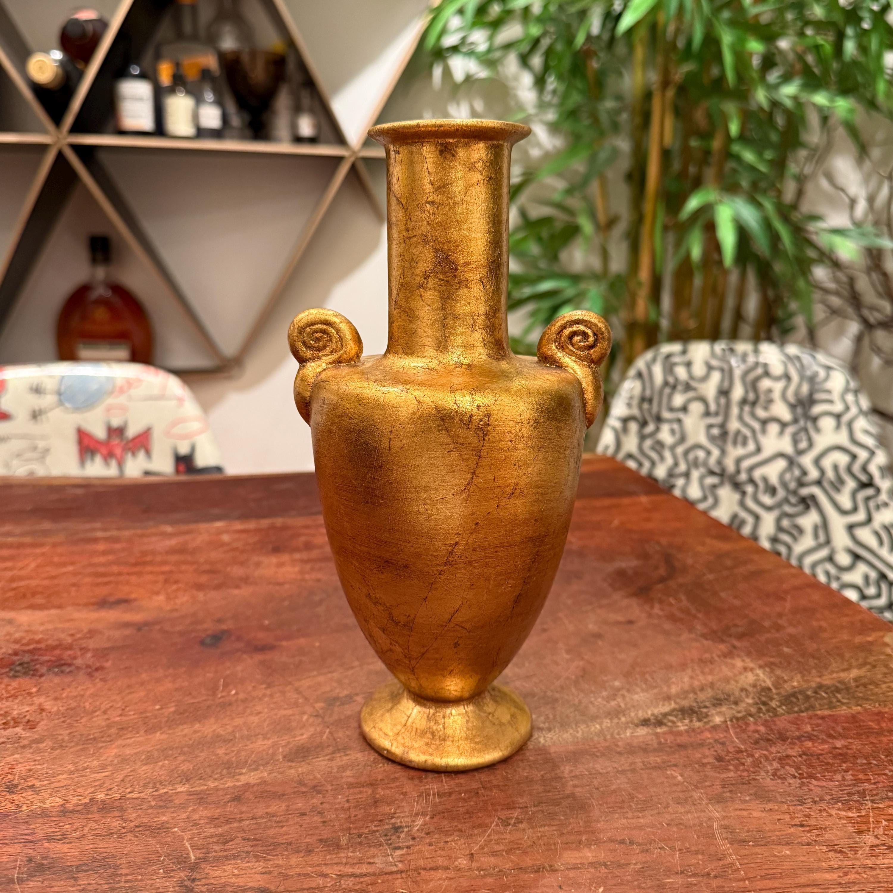 Vintage 1960s Anthony Freeman Mcfarlin California Pottery Gold