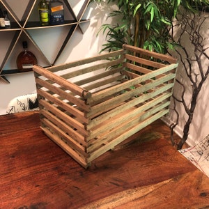 Antique Owosso Mfg. Co. Wooden Egg Crate - Owosso Michigan - Benton Arkansas - Vintage Rustic Farmhouse Farm Kitchen Cabin Lake House Decor