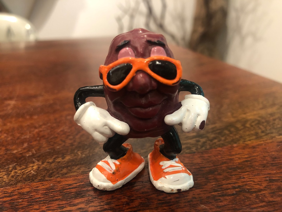 Vintage C. 1987 the Califorinia Raisins Hard Rubber California Raisin