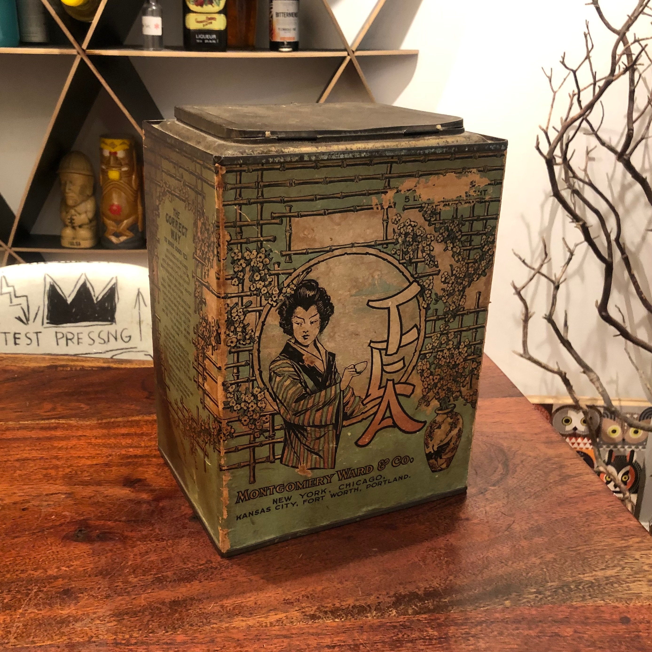 Antique C. 1913 Montgomery Ward & Co. Japanese Themed Tea
