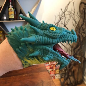 Vintage Schylling Children&#39;s Rubber Dragon Hand Puppet
