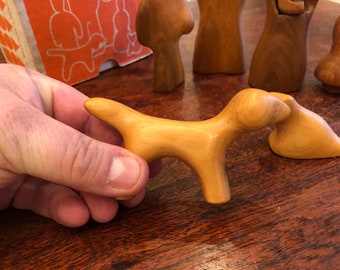 Mid Century Modern C. 1968 Antonio Vitali Wooden Sculptured Family